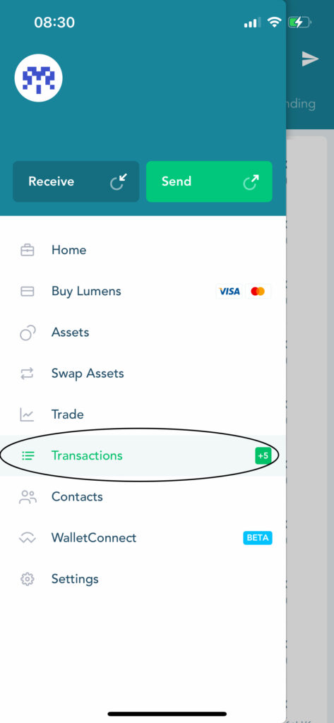 select transactions