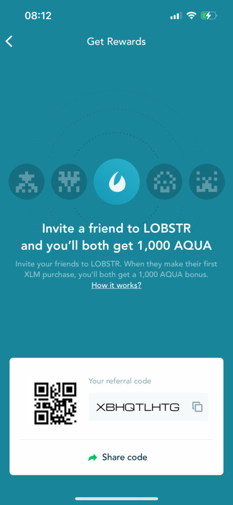 share Lobstr code